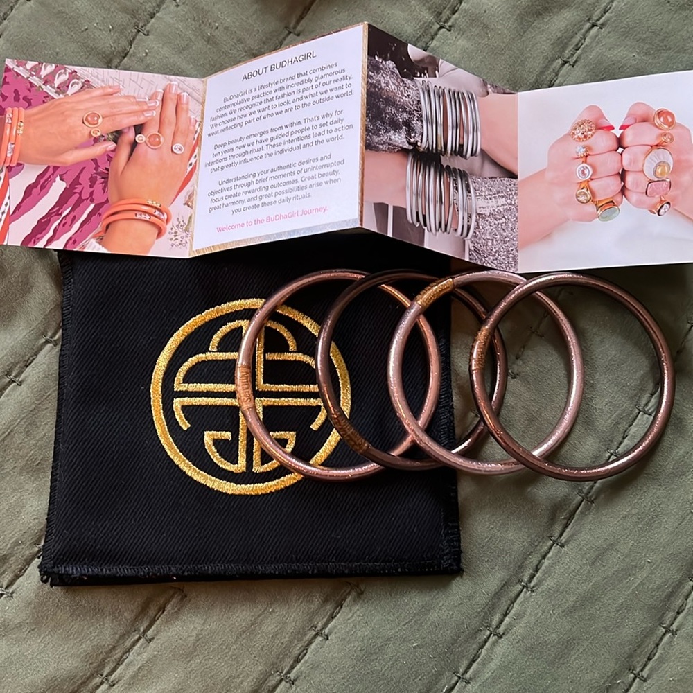 Budhagirl bangles! Fawn all weather bangles. Size XL.